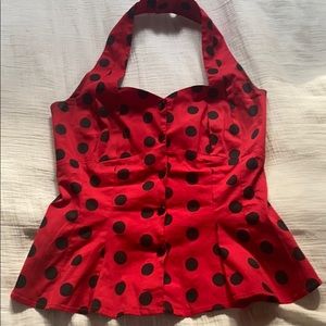 Cute pinup halter top